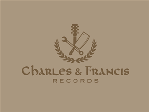Logo text can be ‘Charles & Francis Records’ or ‘Charles and Francis Records’ whichever looks best. | Logo Design by Buck Tornado