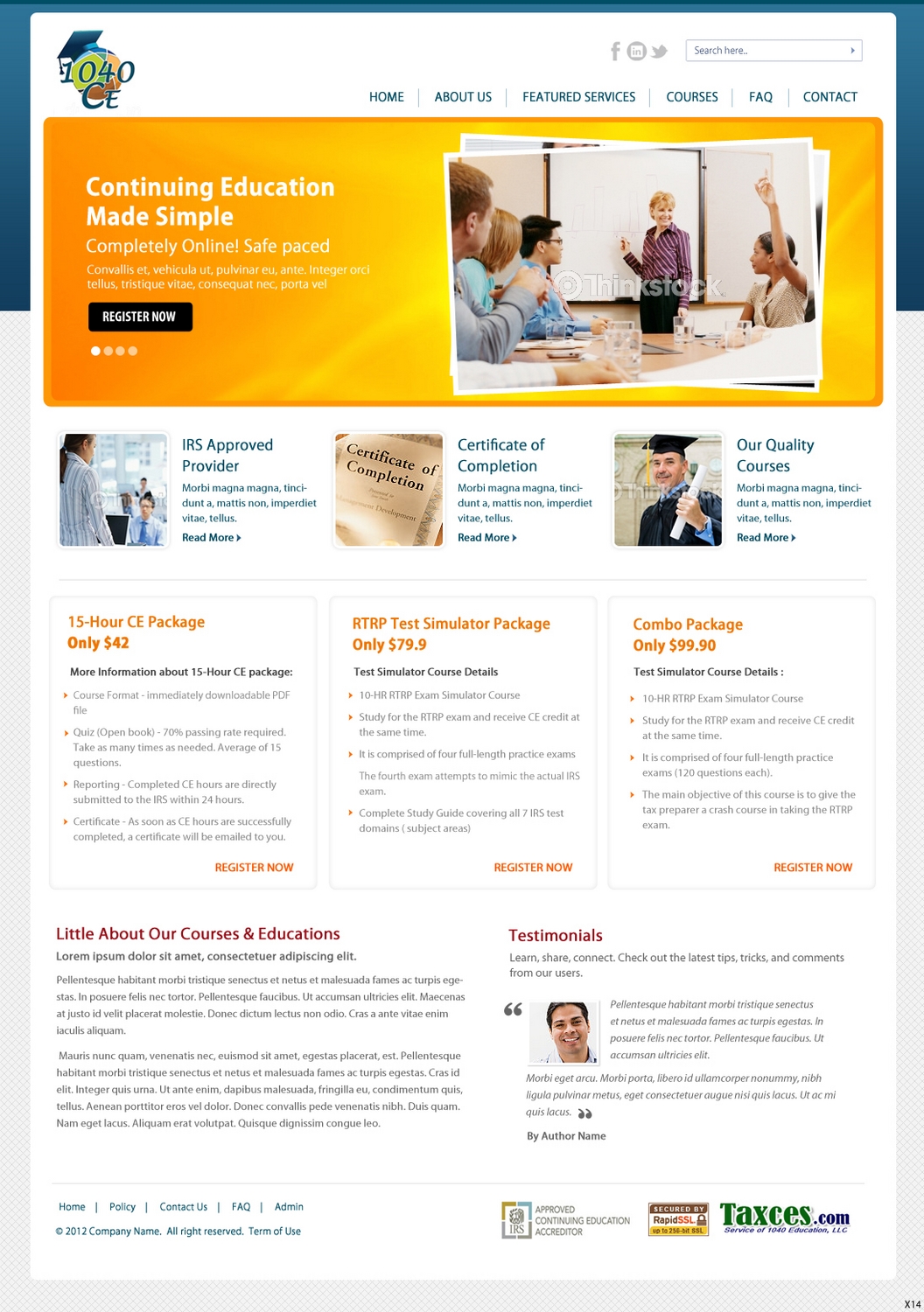 Web Design by pb for taxces | Design #1329117