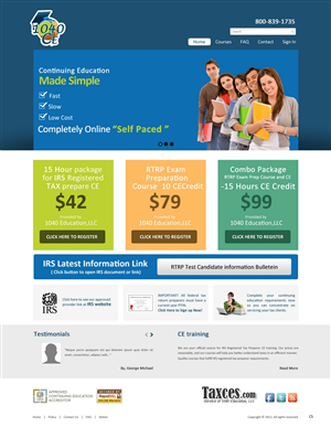 Web Design by pb for taxces | Design: #1332434