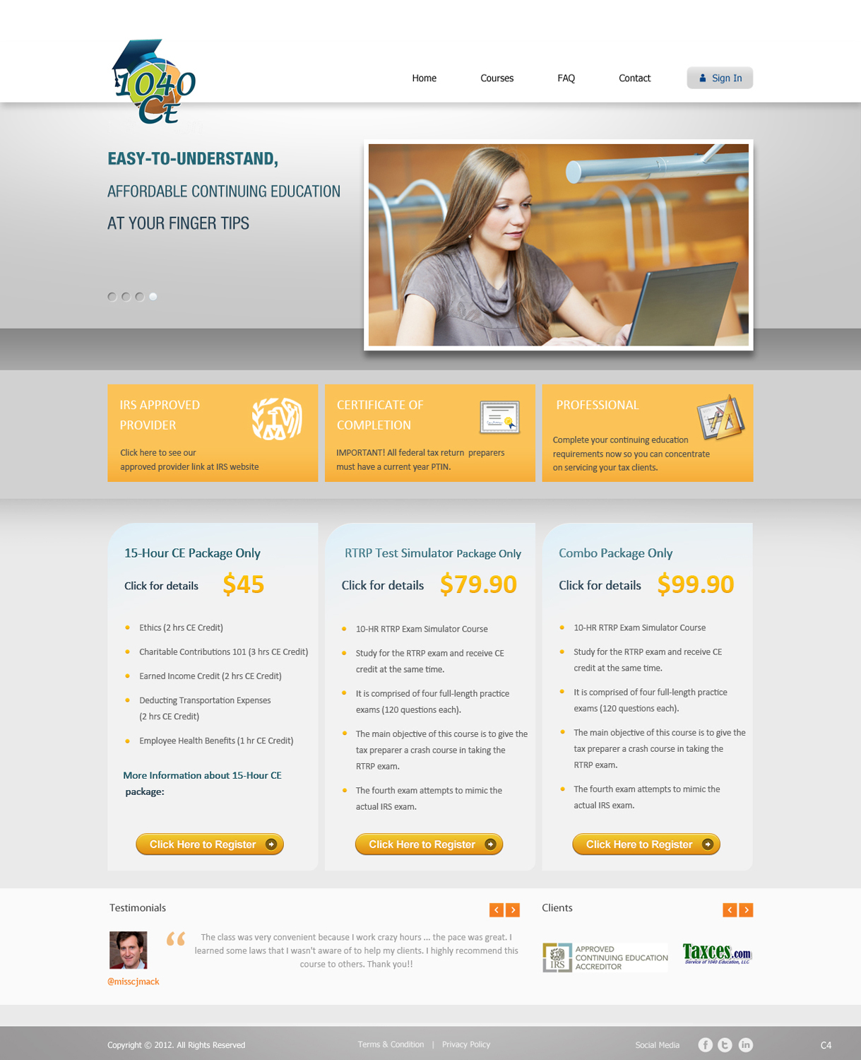 Web Design by pb for taxces | Design #1347124
