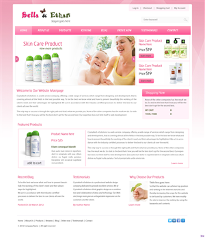 Web Design by pb for this project | Design: #981115