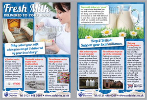 Flyer Design by Ekanite for Sutton Coldfield Dairies | Design: #940345
