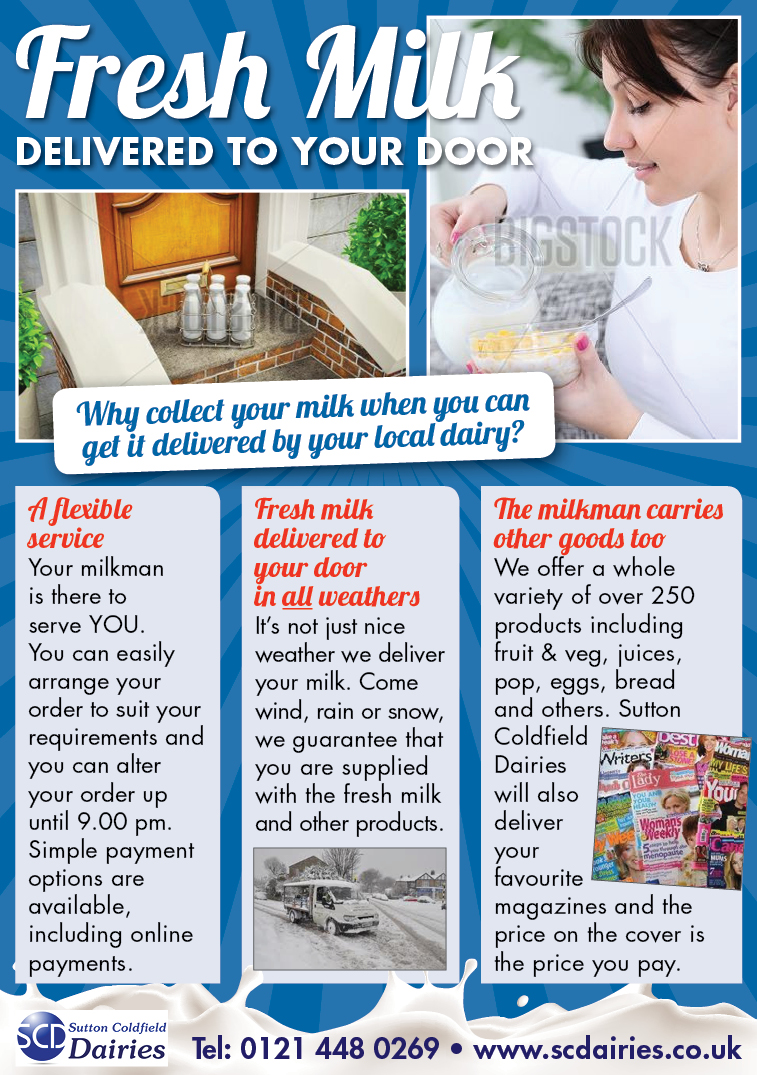 Flyer Design by Ekanite for Sutton Coldfield Dairies | Design #940825