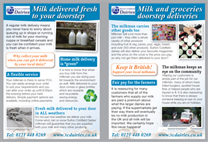Flyer Design by Ekanite for Sutton Coldfield Dairies | Design: #947850