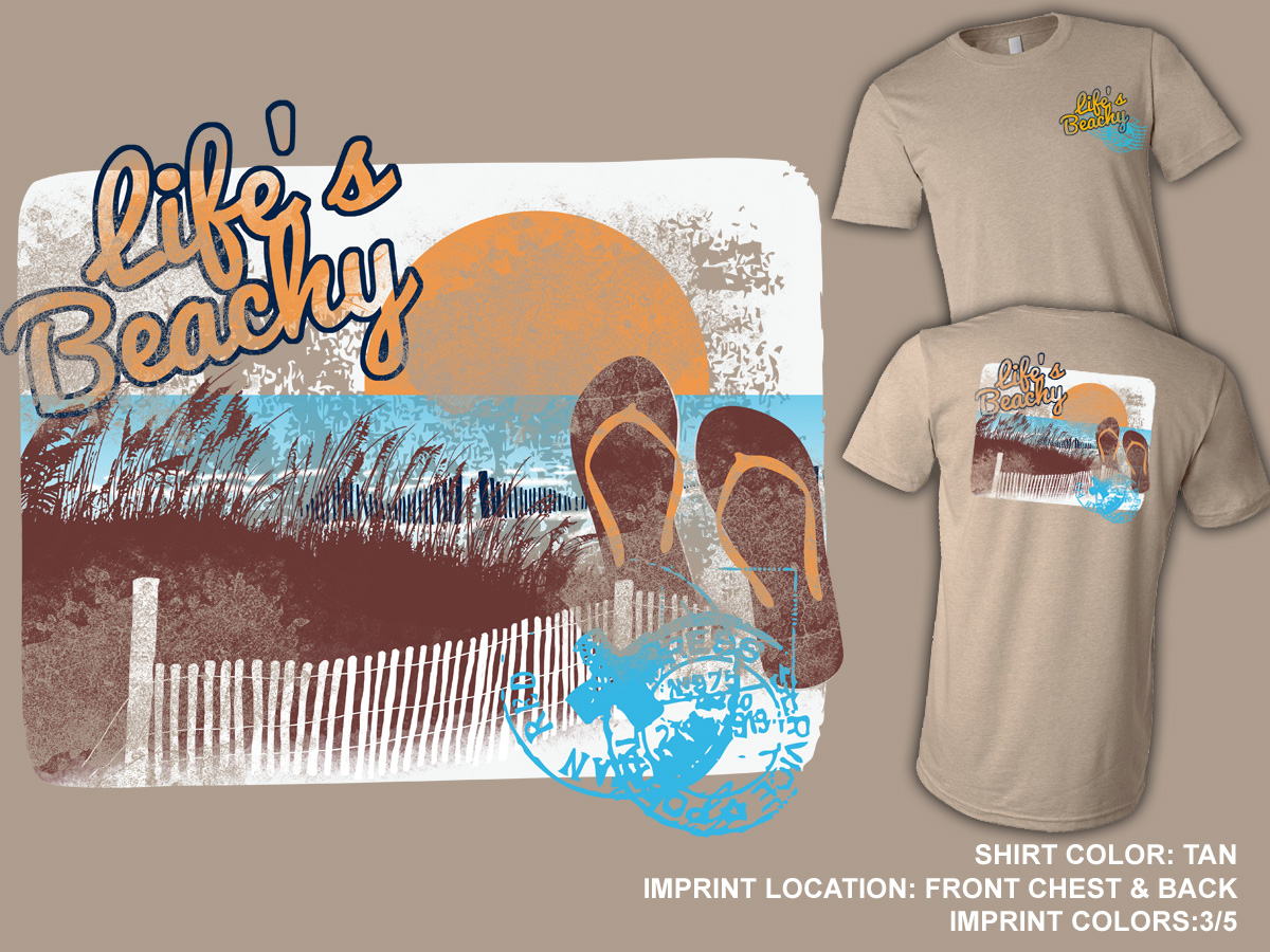 Diseño de Camiseta por Arcane Creative Design para Life's Beachy | Diseño #948646