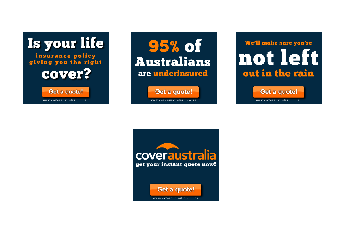 Upmarket Playful Life Insurance Banner Ad Design For A Company