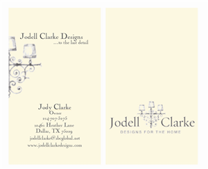 Visitenkarten-Design von Hans Ng für Jodell Clarke Designs | Design: #948511