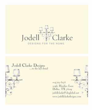 Visitenkarten-Design von Hans Ng für Jodell Clarke Designs | Design: #948515