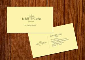 Diseño de Tarjeta de Presentación por myhottie para Jodell Clarke Designs | Diseño #940496