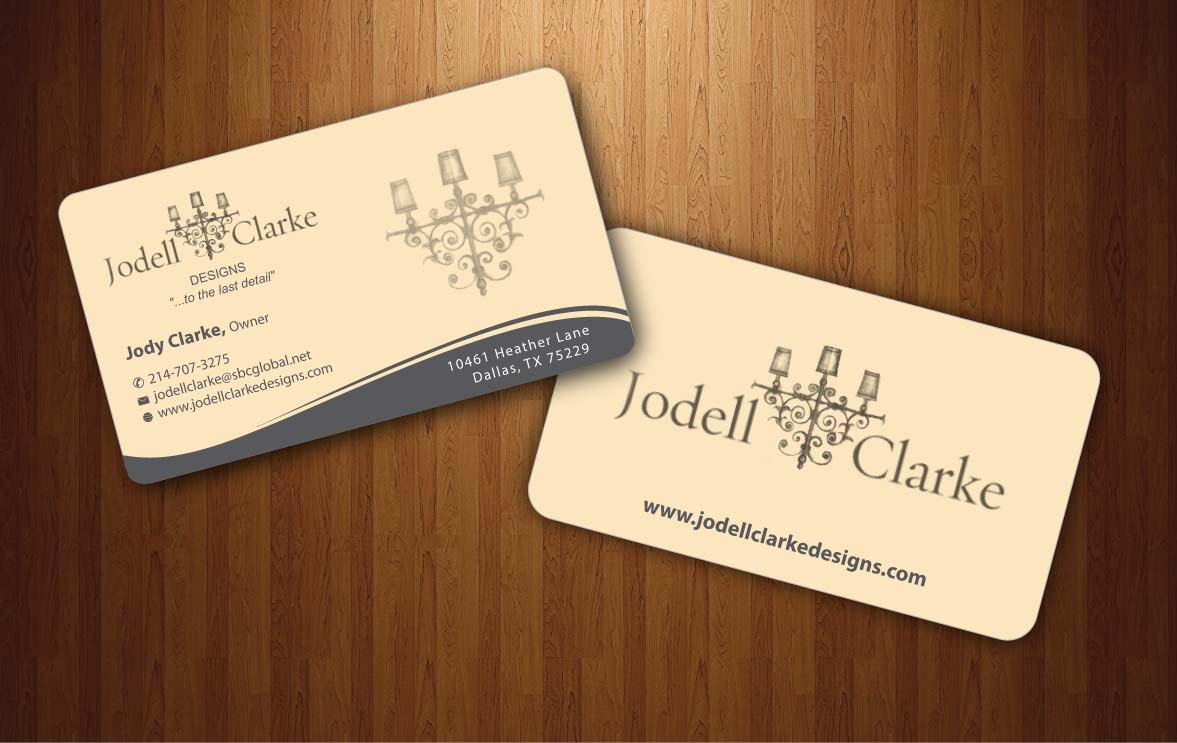 Business Card Design by Sbss for Jodell Clarke Designs | Design #956539
