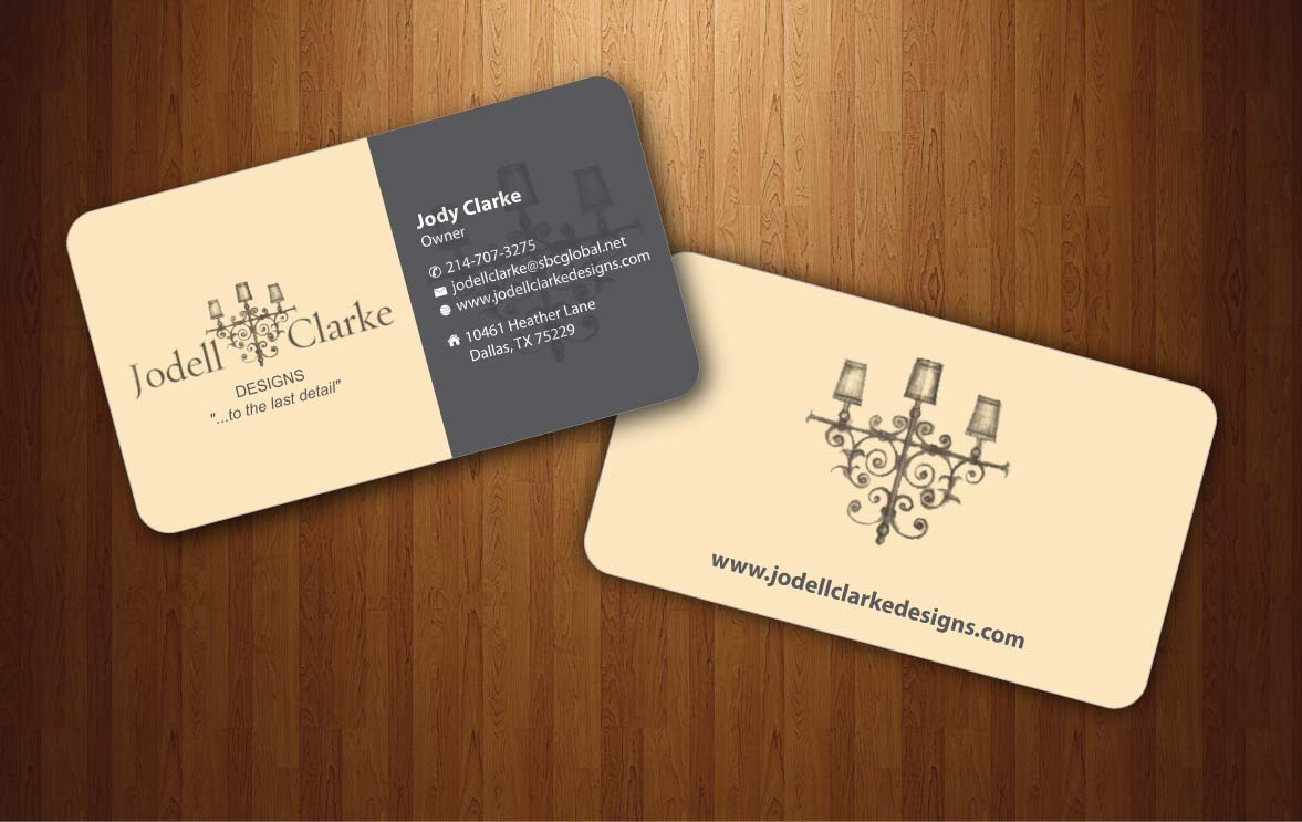 Business Card Design by Sbss for Jodell Clarke Designs | Design #956541
