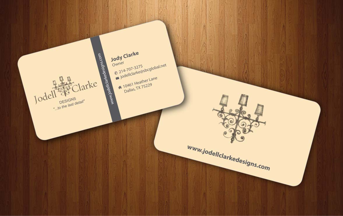 Business Card Design by Sbss for Jodell Clarke Designs | Design #956542