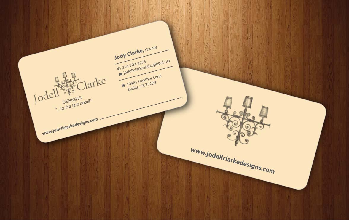 Business Card Design by Sbss for Jodell Clarke Designs | Design #956543