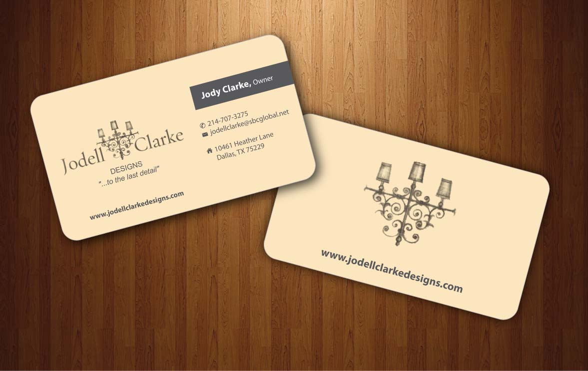 Business Card Design by Sbss for Jodell Clarke Designs | Design #956544