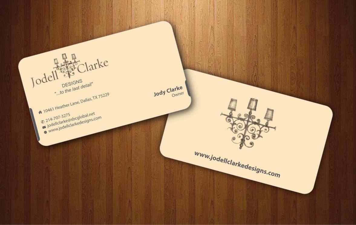 Business Card Design by Sbss for Jodell Clarke Designs | Design #956545