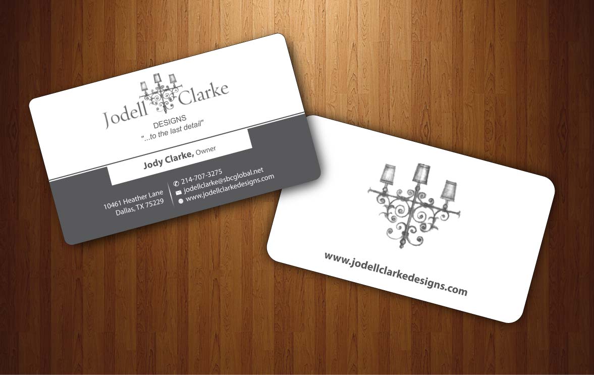 Business Card Design by Sbss for Jodell Clarke Designs | Design #956548