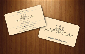 Visitenkarten-Design von Sbss für Jodell Clarke Designs | Design: #956552