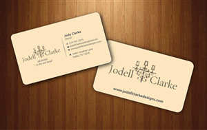 Visitenkarten-Design von Sbss für Jodell Clarke Designs | Design: #956556