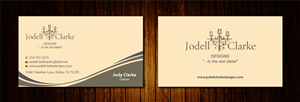Visitenkarten-Design von Sbss für Jodell Clarke Designs | Design: #956641