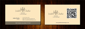 Visitenkarten-Design von Sbss für Jodell Clarke Designs | Design: #956642