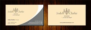 Visitenkarten-Design von Sbss für Jodell Clarke Designs | Design: #956643