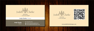 Visitenkarten-Design von Sbss für Jodell Clarke Designs | Design: #956644