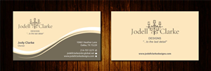 Visitenkarten-Design von Sbss für Jodell Clarke Designs | Design: #956645