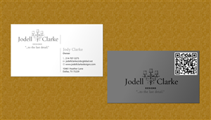 Visitenkarten-Design von Sbss für Jodell Clarke Designs | Design: #956775