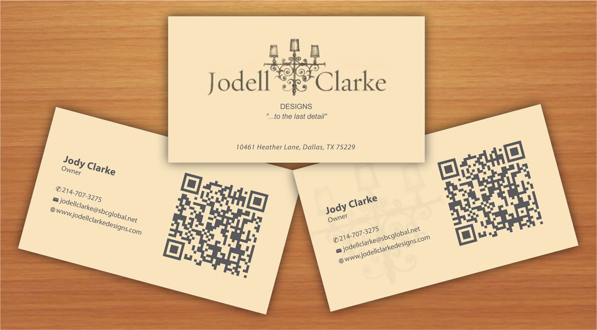 Business Card Design by Sbss for Jodell Clarke Designs | Design #969312