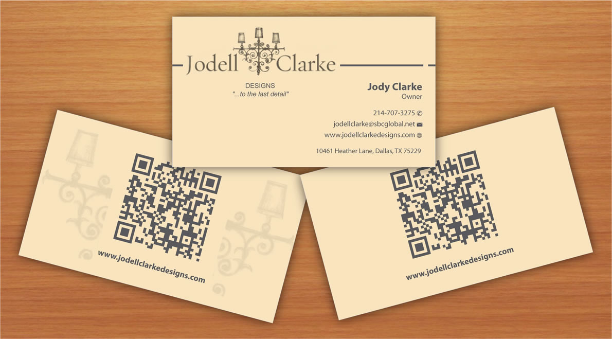 Business Card Design by Sbss for Jodell Clarke Designs | Design #969313