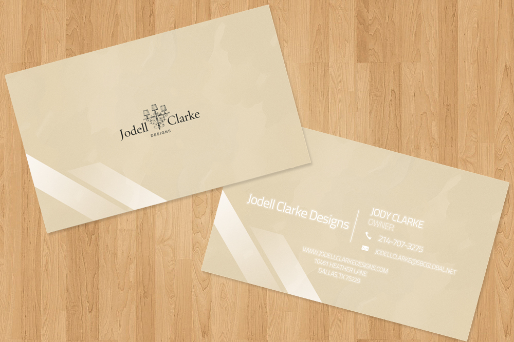 Business Card Design by JR designs for Jodell Clarke Designs | Design #942001