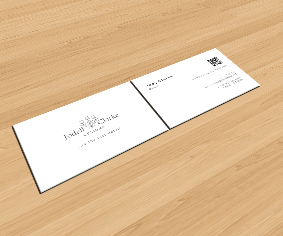 Business Card Design by CZP for Jodell Clarke Designs | Design #977836