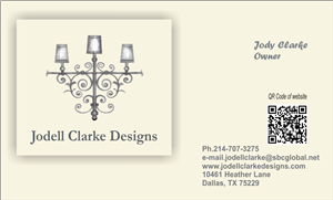 Visitenkarten-Design von AbhiNiv Creations für Jodell Clarke Designs | Design: #971524