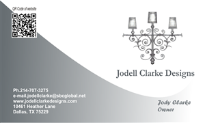 Visitenkarten-Design von AbhiNiv Creations für Jodell Clarke Designs | Design: #971584