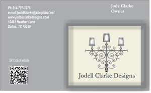 Visitenkarten-Design von AbhiNiv Creations für Jodell Clarke Designs | Design: #972423