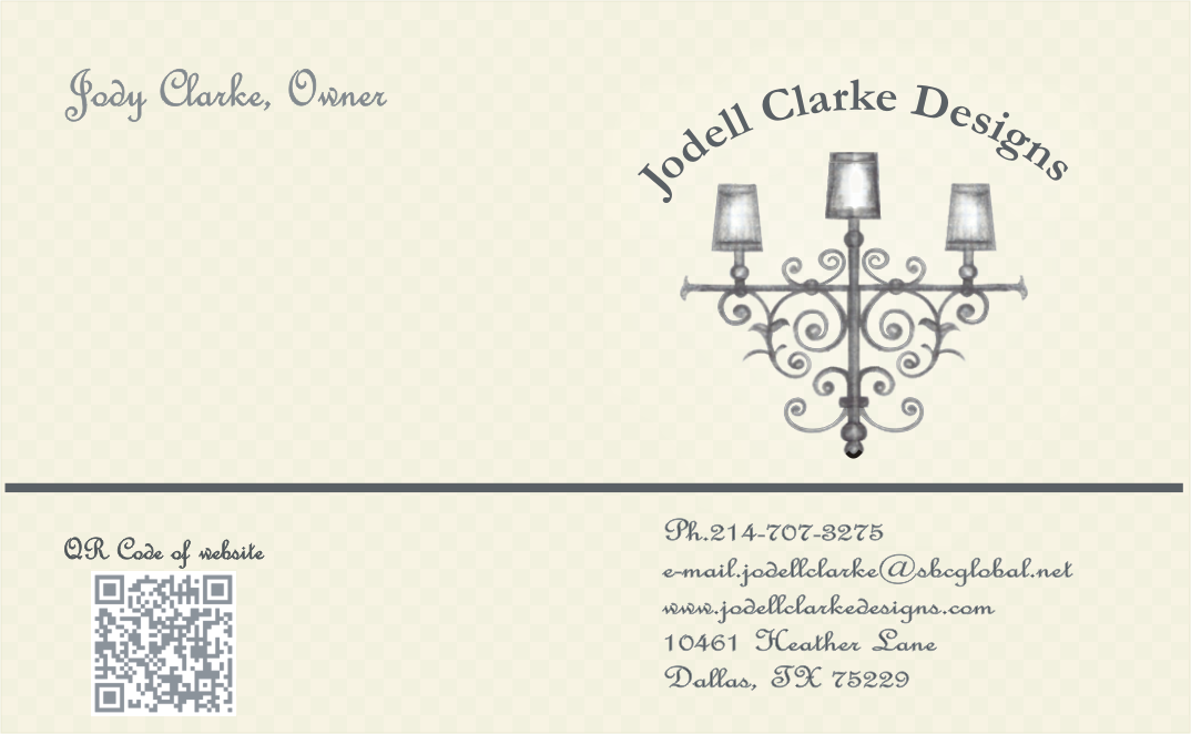 Business Card Design by AbhiNiv Creations for Jodell Clarke Designs | Design #972596
