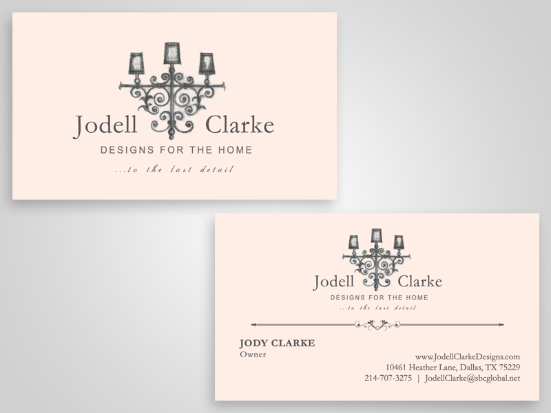 Business Card Design by jaredbraverman for Jodell Clarke Designs | Design #946630
