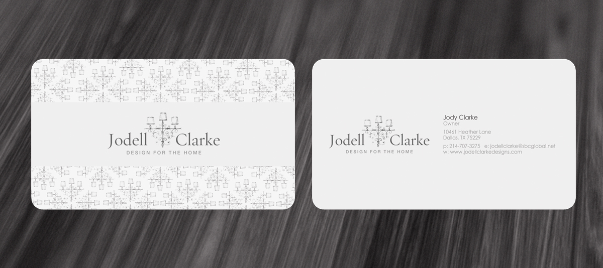 Visitenkarten-Design von jAY!.... für Jodell Clarke Designs | Design #940540