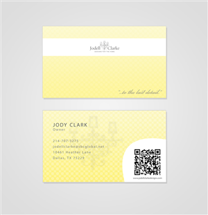 Visitenkarten-Design von gulduk für Jodell Clarke Designs | Design: #955927