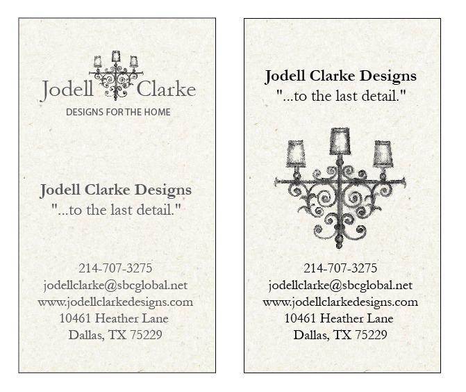 Design de Carte de Visite par Alaya pour Jodell Clarke Designs | Design #941597