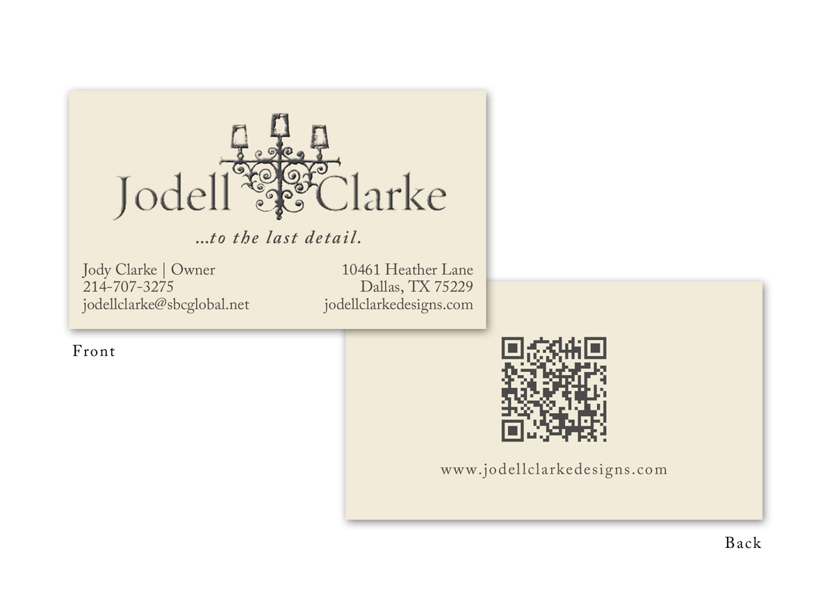 Business Card Design by CTariq for Jodell Clarke Designs | Design #953902