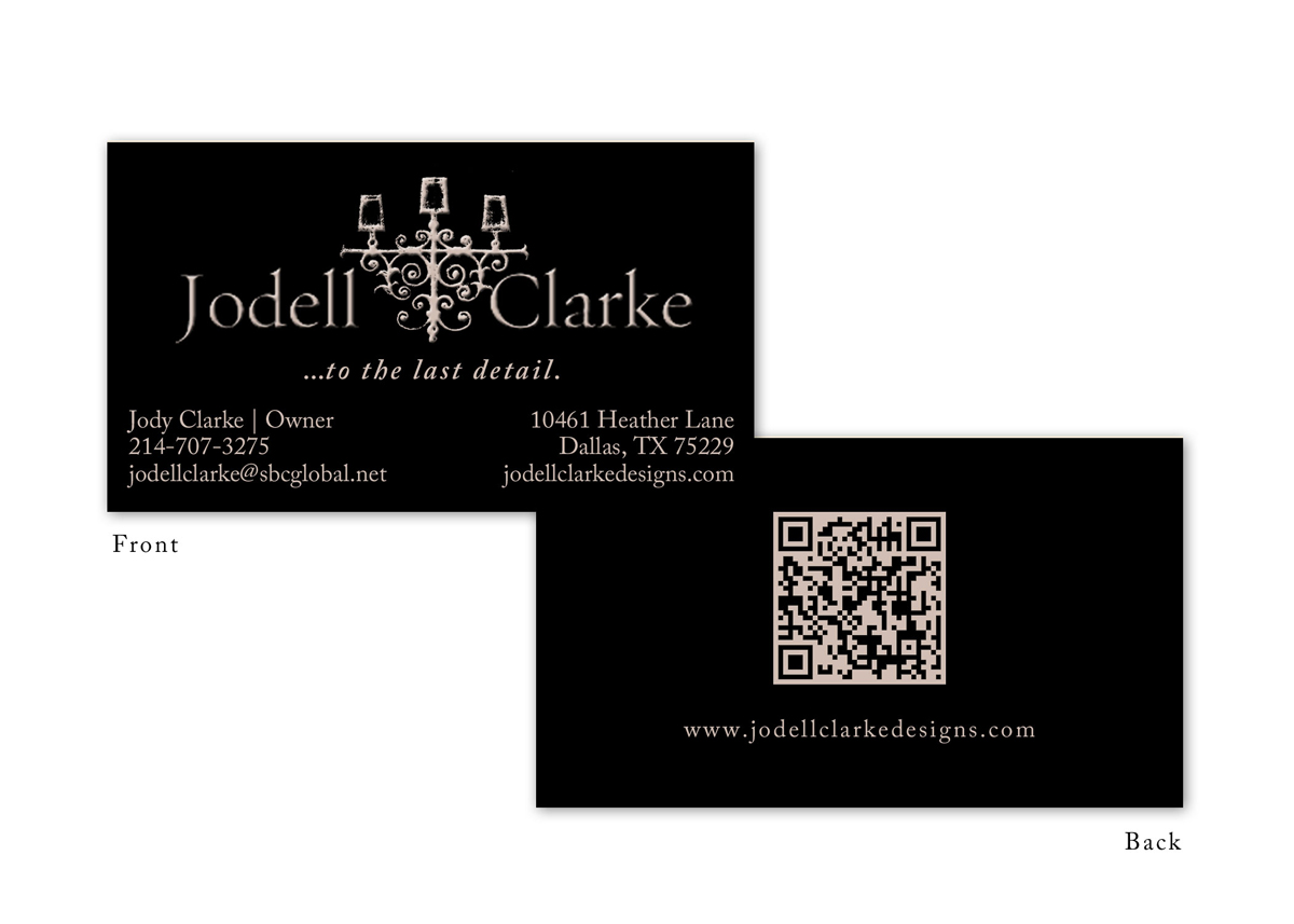 Visitenkarten-Design von CTariq für Jodell Clarke Designs | Design #953905