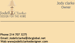 Design de Carte de Visite par Anus pour Jodell Clarke Designs | Design #958911
