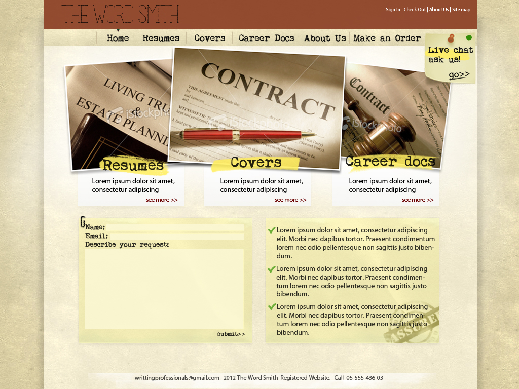 Web-Design von Marouk für dieses Projekt | Design #955393