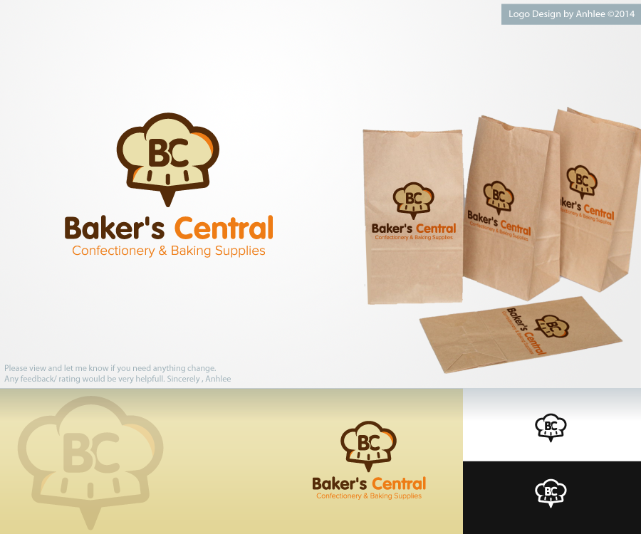 Logo Design by Anhlee for Baker's Central Confectionery Supplies | Design #3664154