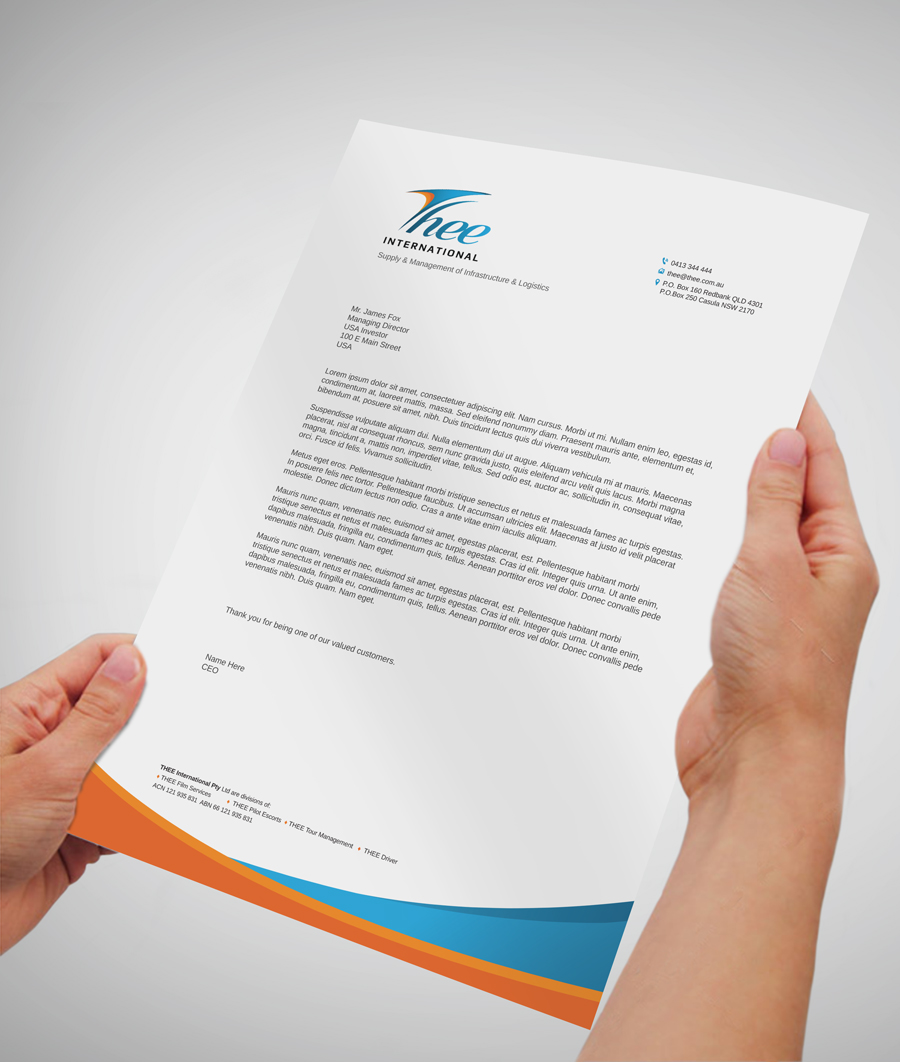 Letterhead Design by asimali for this project | Design #15623319