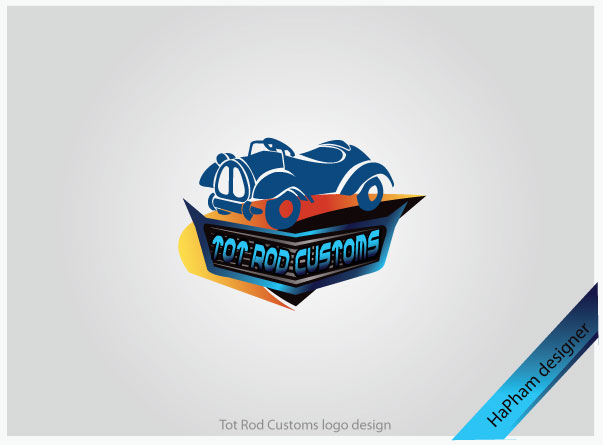 Logo Design by Hana for Tot Rod Customs | Design #942889