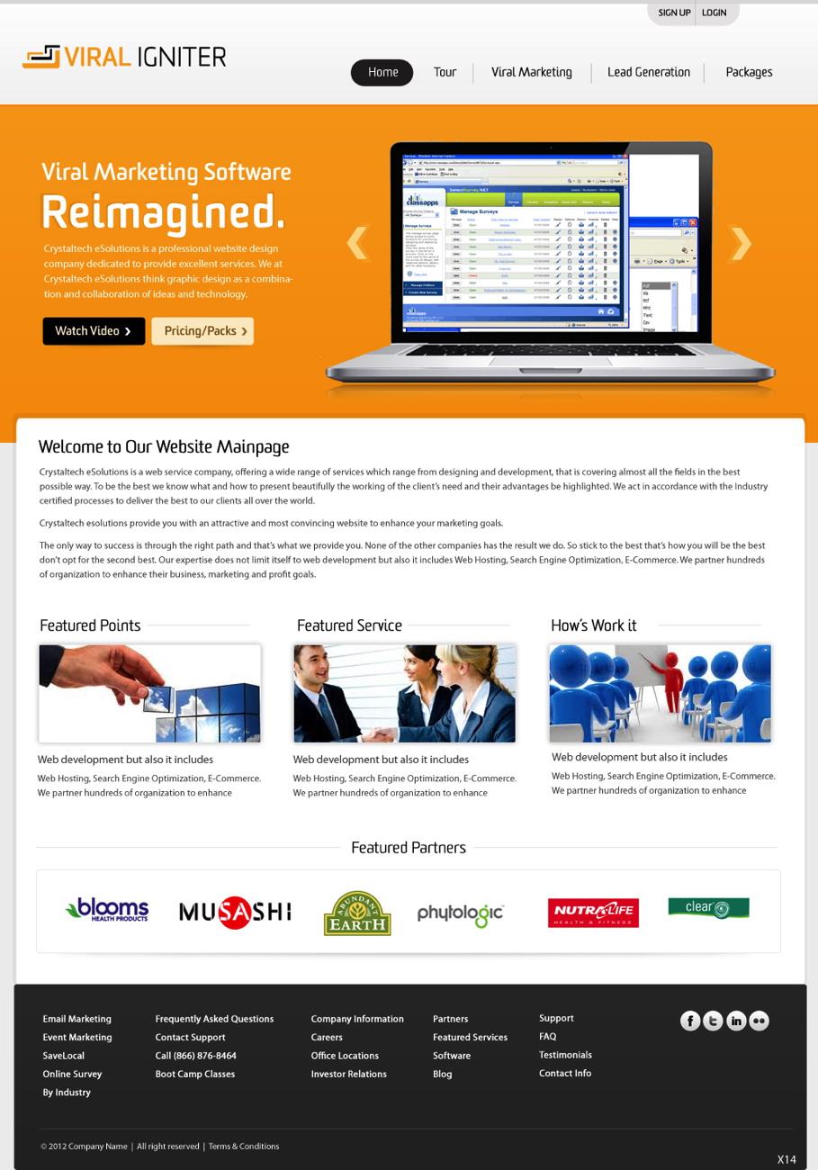 Web Design by pb for this project | Design #950632