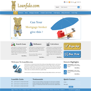 LoanFido Website - Trust and Fun | Web Design par Mayank Patel