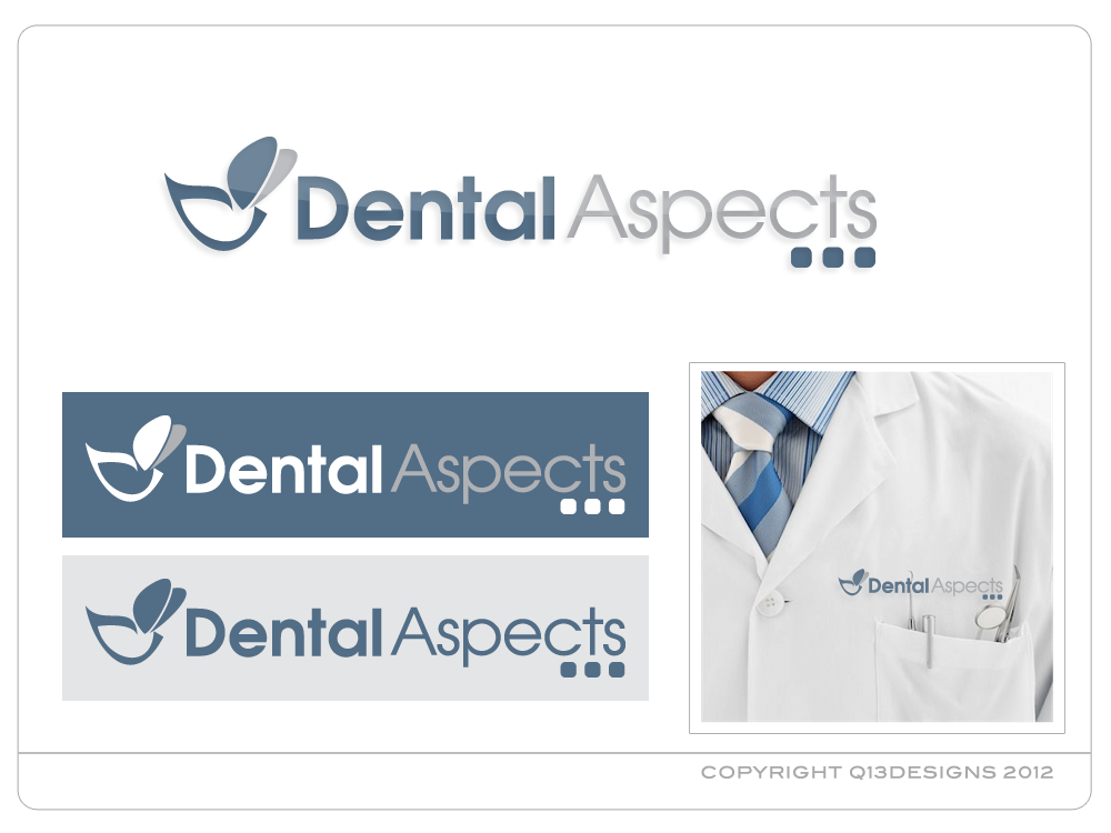 Logo Design by Suzie Q - Q13Designs.com for Dental Aspects | Design #955189